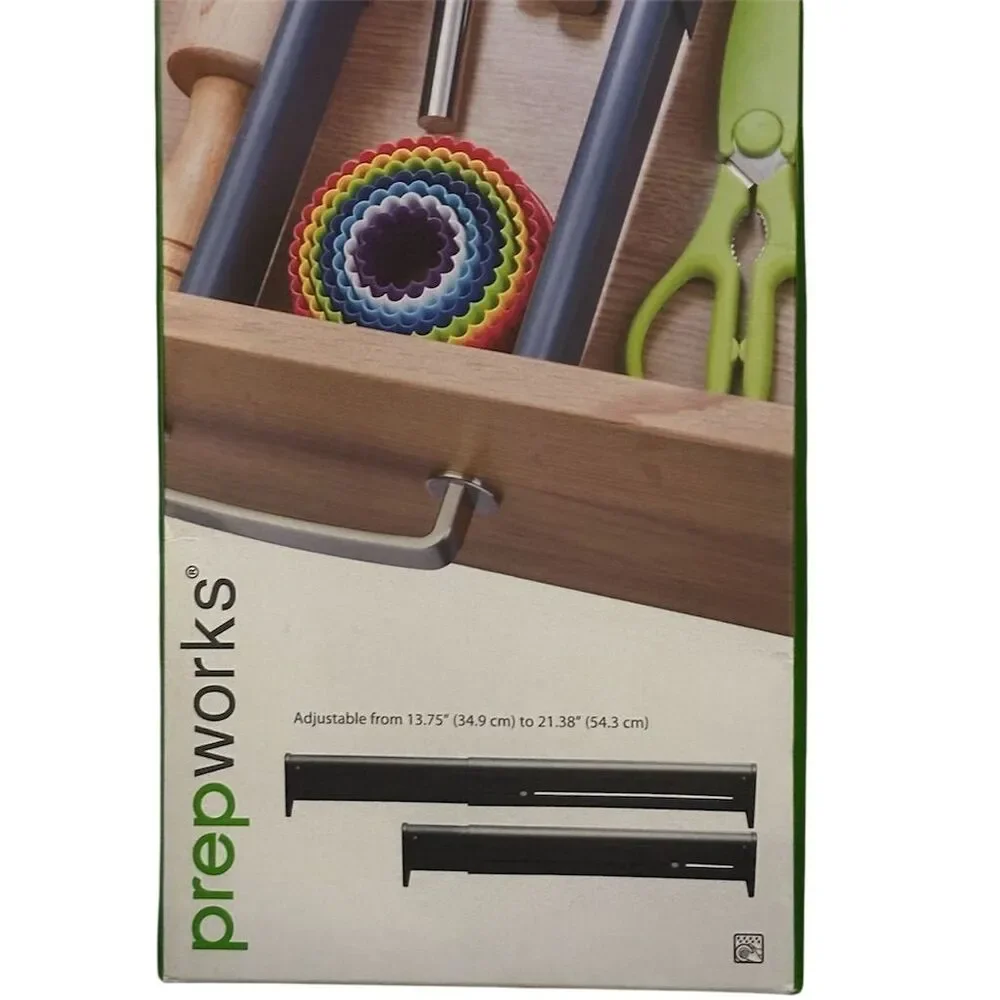 Prepworks Adjustable Drawer Dividers Set of 2 Storage Organizers